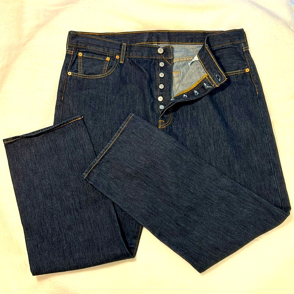 JEANS MEN LEVI'S 501S SIZE 40x30 AUTHENTIC BUTTON FLY